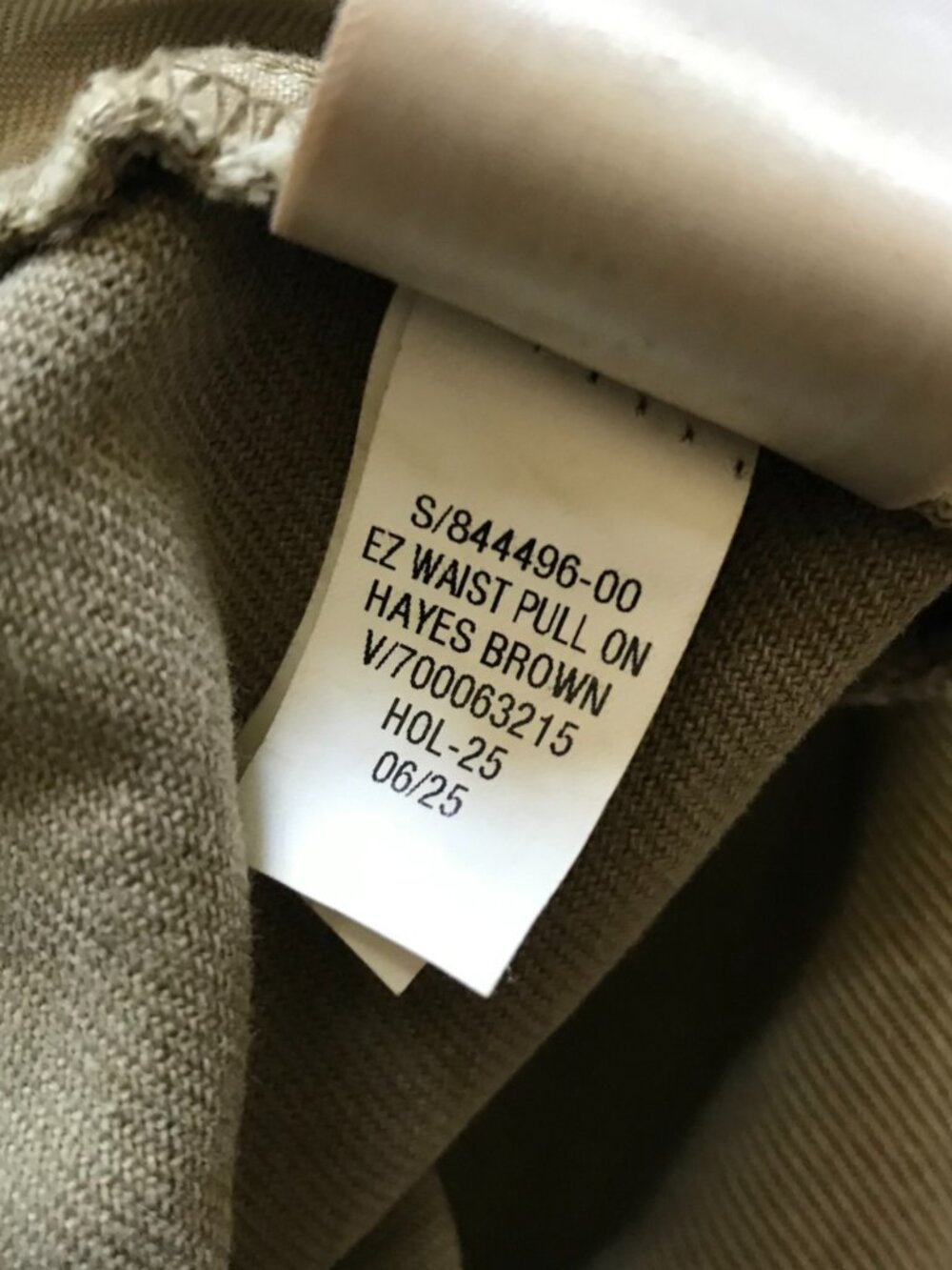 NWT GAP EZ Waist Pull On Barrel Leg Khaki Chino Pants Womens Medium Hayes Brown - Picture 10 of 14